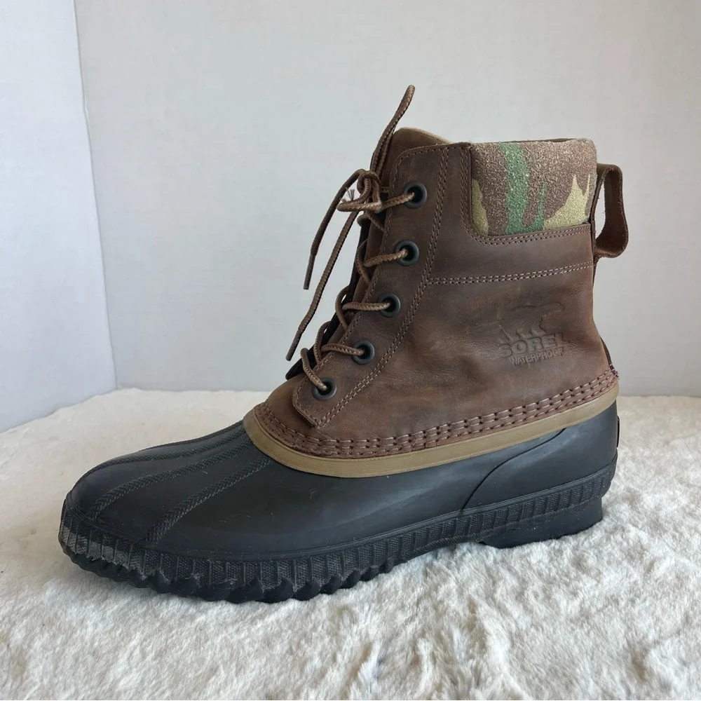 J. Crew X Sorel Cheyanne Tobacco Men's Boots Size 10.5 - Picture 1 of 9